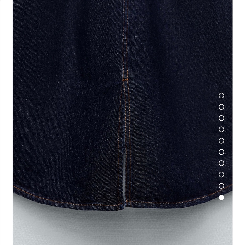 New Zara‎ blue denim overshirt - Picture 8 of 10